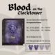 Plakat für eine Spielrunde Blood on the Clocktower für Fortgeschrittene in Mülheim an der Ruhr
