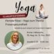 Plakat für einen Schnuppertermin zum Yoga in Mülheim, speziell für das Thema Frauengesundheit. Möglich immer mittwochs vom 06. August bis 12. November