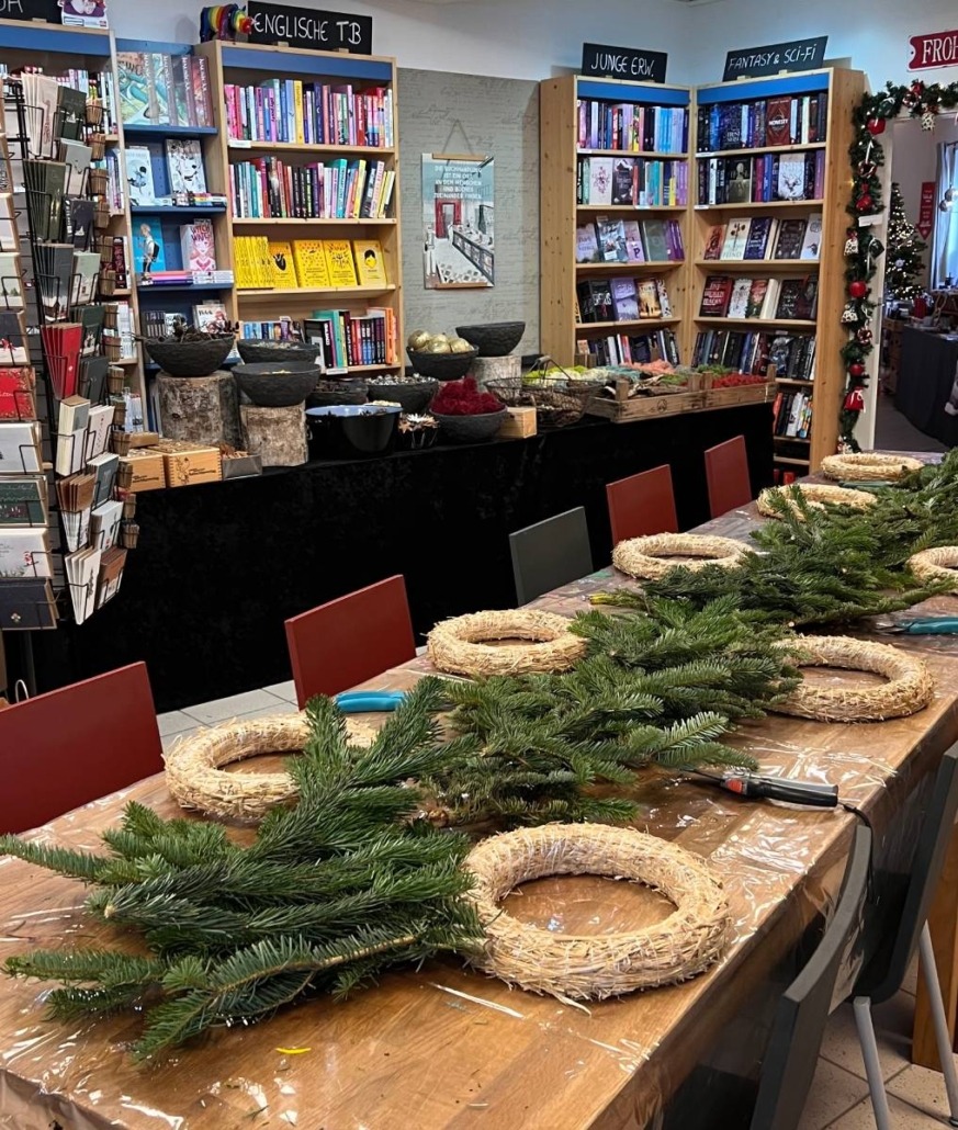 Adventskranzworkshop Buechertraeume Muelheim - 2