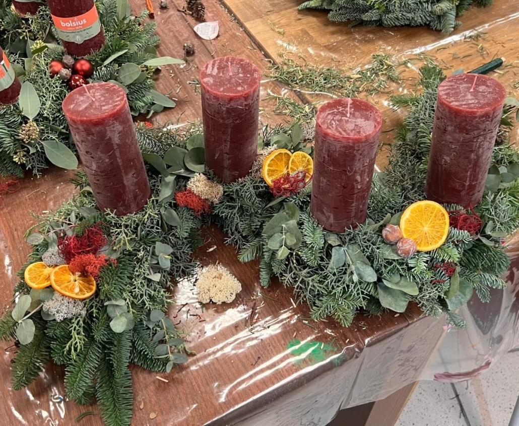 Adventskranzworkshop Buechertraeume Muelheim - 7