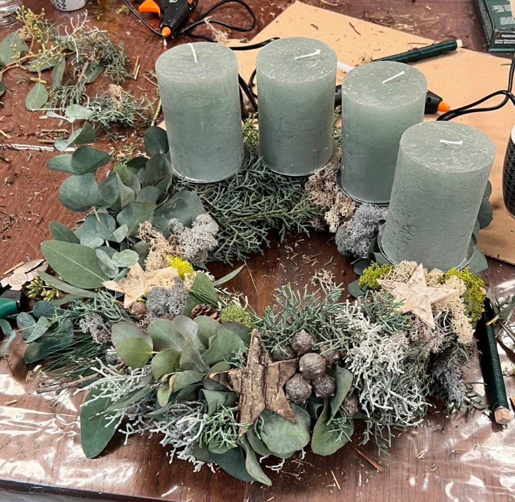 Adventskranzworkshop Buechertraeume Muelheim - 8