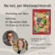 Plakat für einen Kinderworkshop zum Buch "Na toll, ein Weihnachtstroll" in den Bücherträumen in Mülheim an der Ruhr