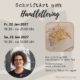 Plakat für den Workshop "SchriftArt trifft Handlettering" mit Laura aus dem Siepen von der Kreativagentur Farbtier in den Bücherträumen in Mülheim an der Ruhr.