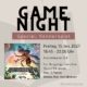 Plakat für einen Spieleabend in Mülheim an der Ruhr, an dem das Kennerspiel Astrobienen gespielt wird